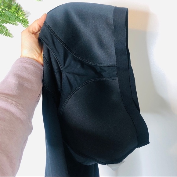 Athleta Black Workout Tank Top Shelf Bra Racerback - Picture 9 of 10